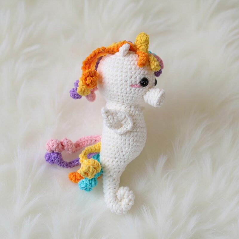 Unicorn Seahorse Amigurumi Crochet Pattern - Magical DIY Stuffed Animal Toy - Instant Download PDF - Image 3