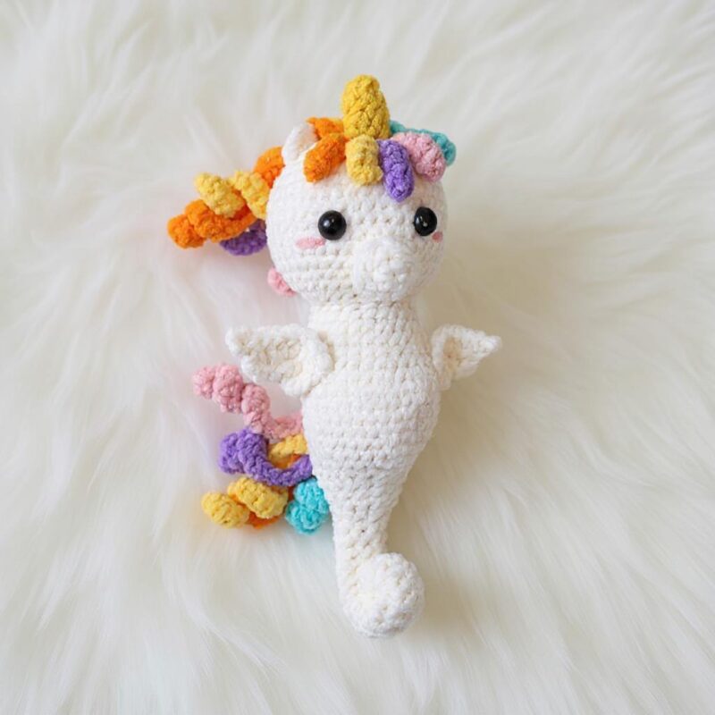 Unicorn Seahorse Amigurumi Crochet Pattern - Magical DIY Stuffed Animal Toy - Instant Download PDF - Image 5