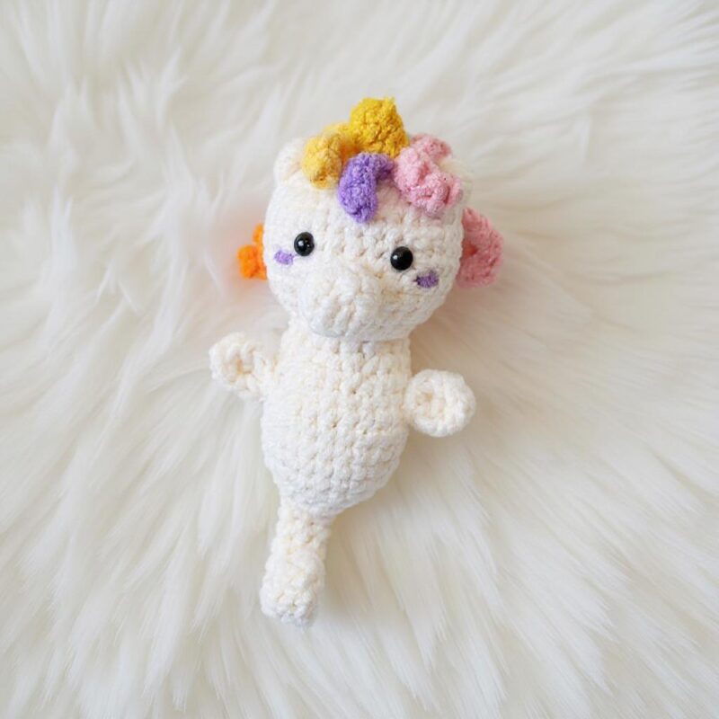 Unicorn Seahorse Amigurumi Crochet Pattern - Magical DIY Stuffed Animal Toy - Instant Download PDF - Image 6