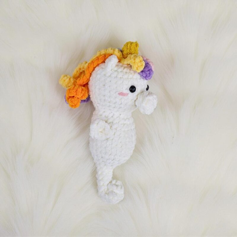 Unicorn Seahorse Amigurumi Crochet Pattern - Magical DIY Stuffed Animal Toy - Instant Download PDF - Image 8