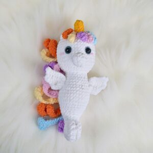 Unicorn Seahorse Amigurumi Crochet Pattern - Magical DIY Stuffed Animal Toy - Instant Download PDF
