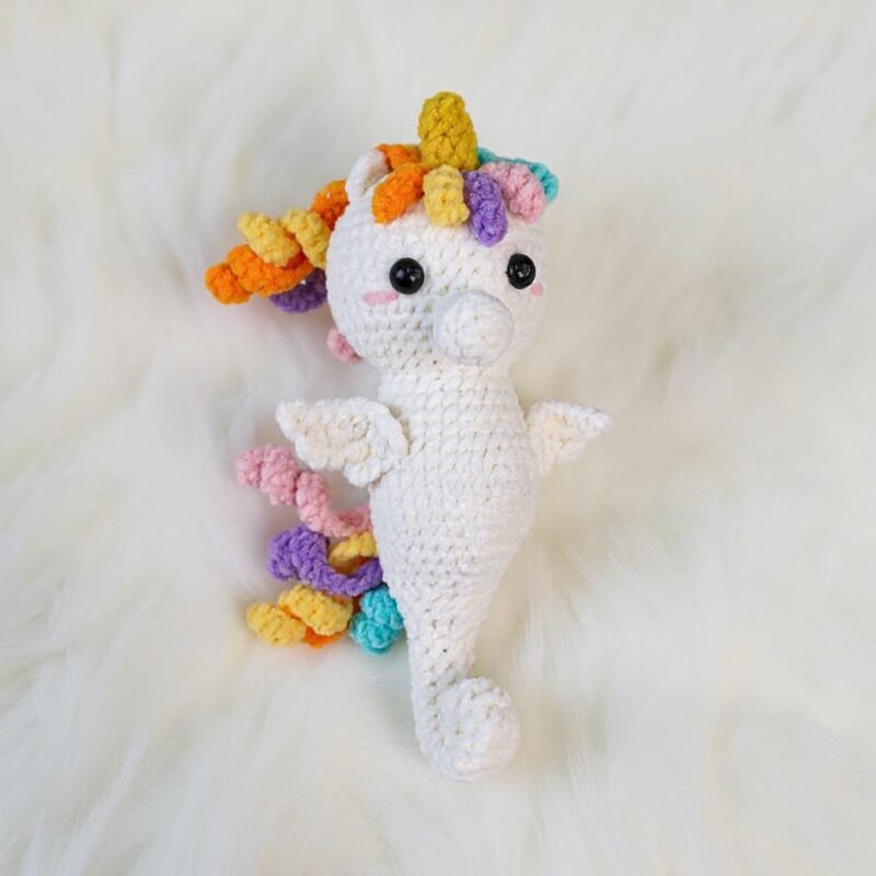 Unicorn Seahorse Amigurumi Crochet Pattern - Magical DIY Stuffed Animal Toy - Instant Download PDF - Image 2
