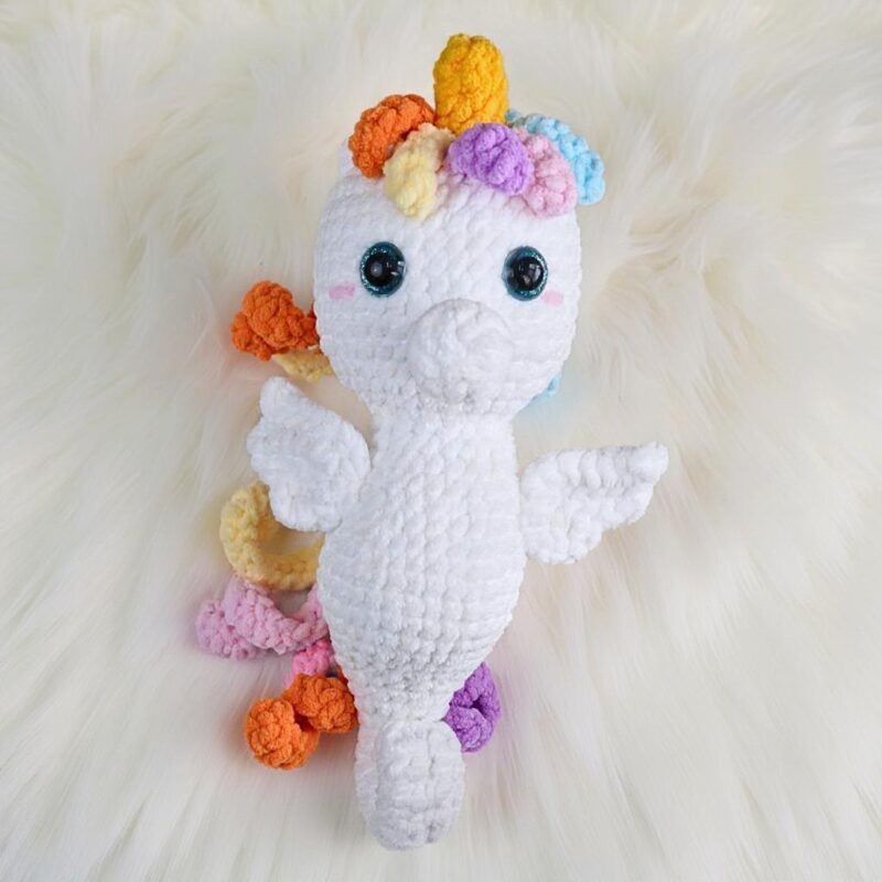 Unicorn Seahorse Amigurumi Crochet Pattern - Magical DIY Stuffed Animal Toy - Instant Download PDF - Image 5