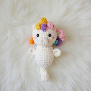 Unicorn Seahorse Amigurumi Crochet Pattern - Adorable DIY Stuffed Animal Toy - Instant Download PDF