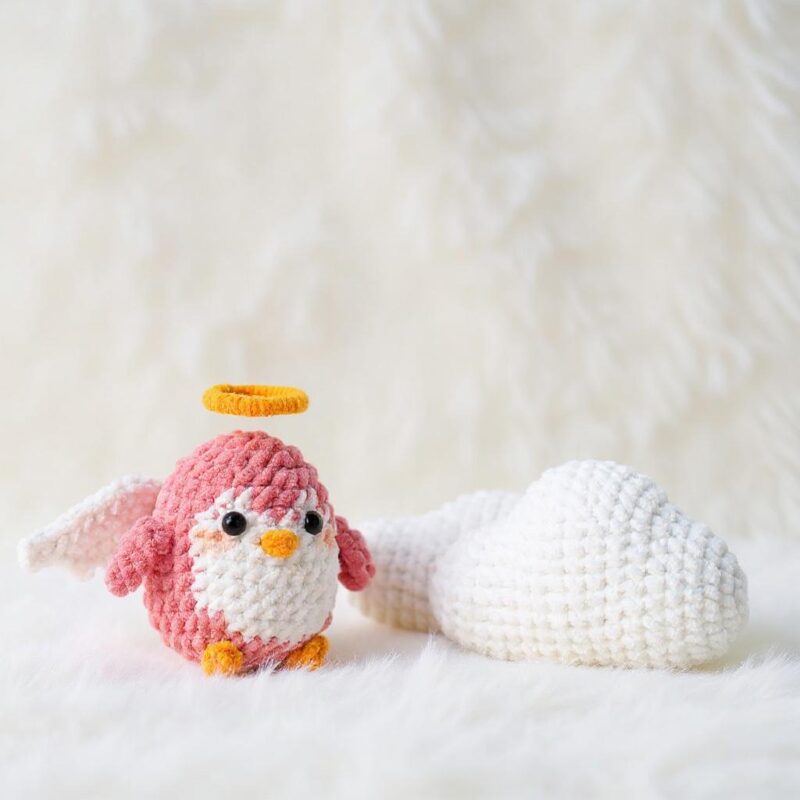 Valentine Angel Penguin Amigurumi Crochet Pattern - Adorable DIY Stuffed Animal Toy - Instant Download PDF - Image 4