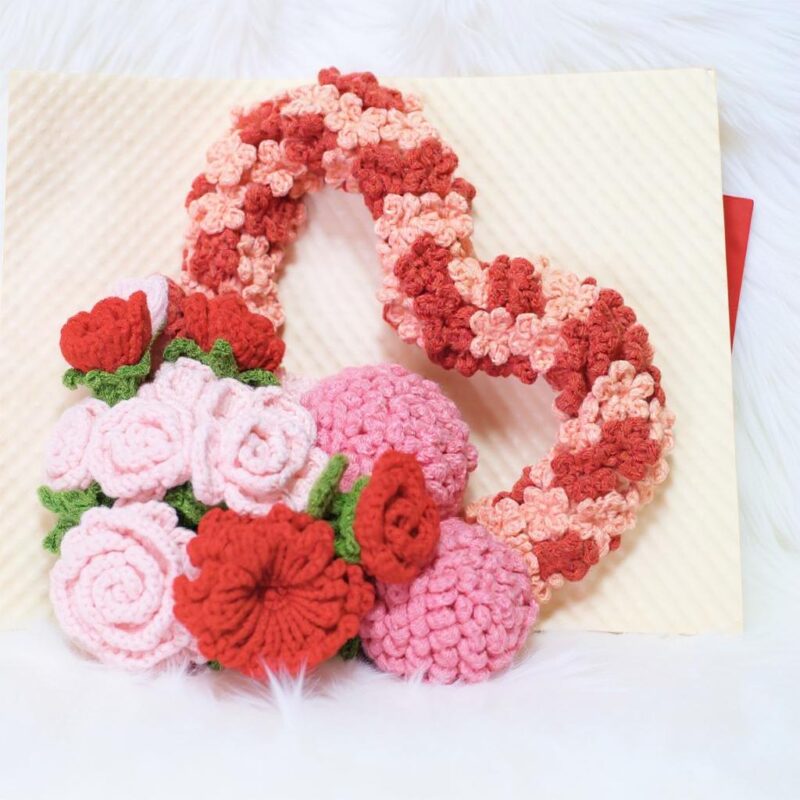 Valentine Blooms Amigurumi Crochet Pattern Bundle - Charming DIY Flower Bouquet - Instant Download PDF - Image 4