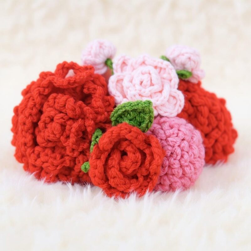 Valentine Blooms Amigurumi Crochet Pattern Bundle - Charming DIY Flower Bouquet - Instant Download PDF - Image 5