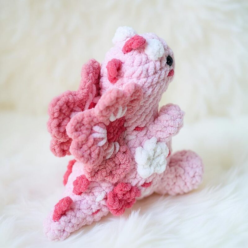 Valentine Dragon Amigurumi Crochet Pattern - Adorable DIY Stuffed Animal Toy - Instant Download PDF - Image 4