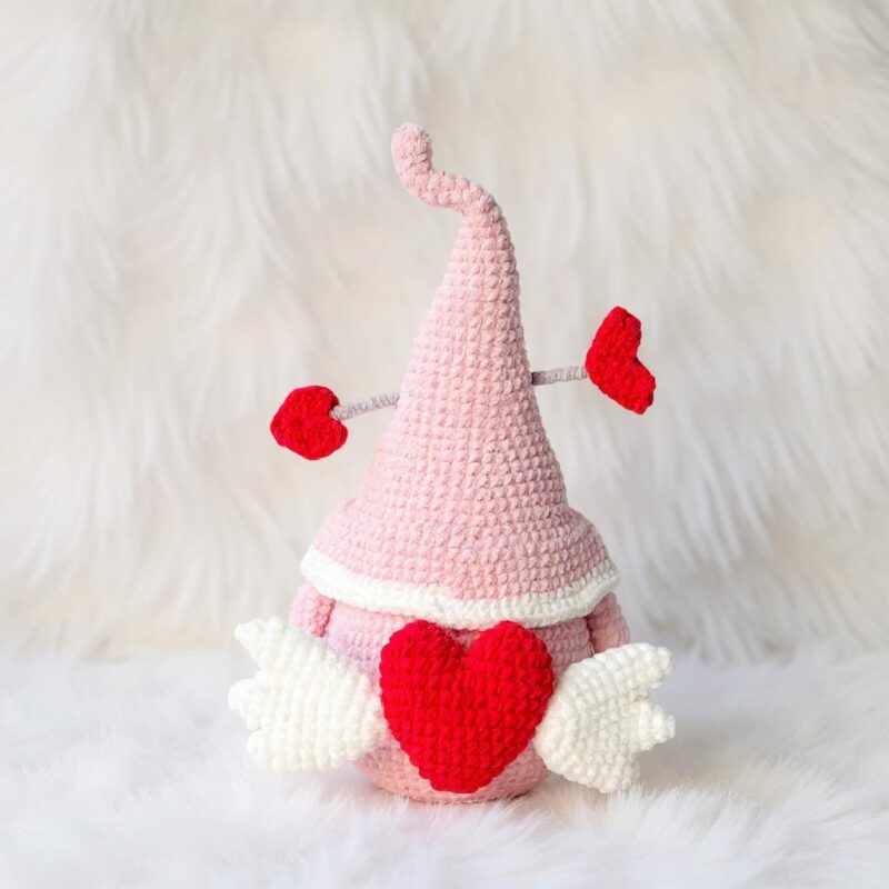 Valentine Gnome Amigurumi Crochet Pattern - Adorable DIY Stuffed Toy - Instant Download PDF - Image 2