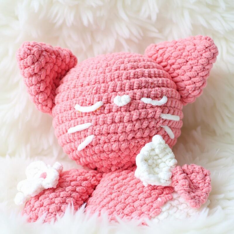 Valentine Hugging Cats Amigurumi Crochet Pattern - Adorable DIY Stuffed Animal Toy - Instant Download PDF - Image 4