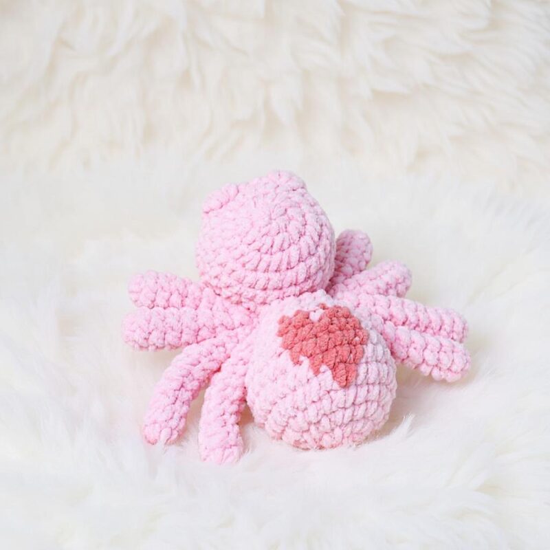 Valentine Spider Amigurumi Crochet Pattern - Adorable DIY Stuffed Animal Toy - Instant Download PDF - Image 4