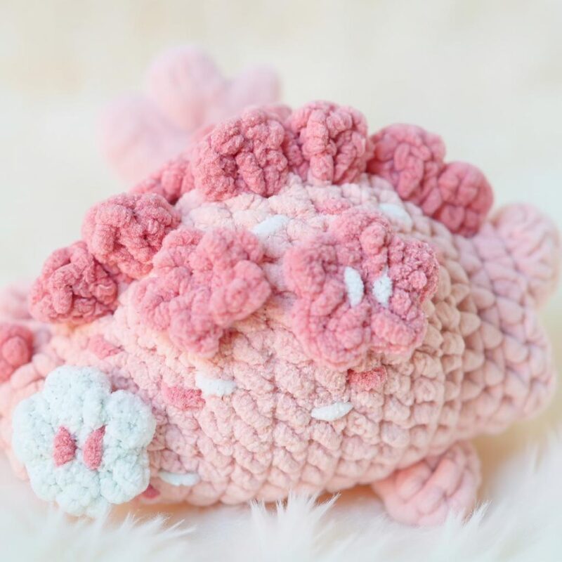 Valentine Stegosaurus Amigurumi Crochet Pattern - Adorable DIY Stuffed Animal Toy - Instant Download PDF - Image 5