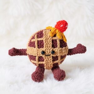Waffle Amigurumi Crochet Pattern - Adorable DIY Play Food - Instant Download PDF