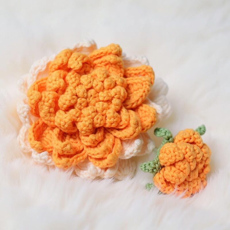 Warm Glow Flower Bouquet Amigurumi Crochet Pattern - Whimsical DIY Flower Arrangement - Instant Download PDF - Image 4