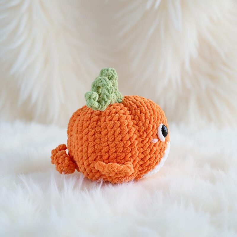 Whale Pumpkin Amigurumi Crochet Pattern - Adorable DIY Stuffed Animal Toy - Instant Download PDF - Image 4