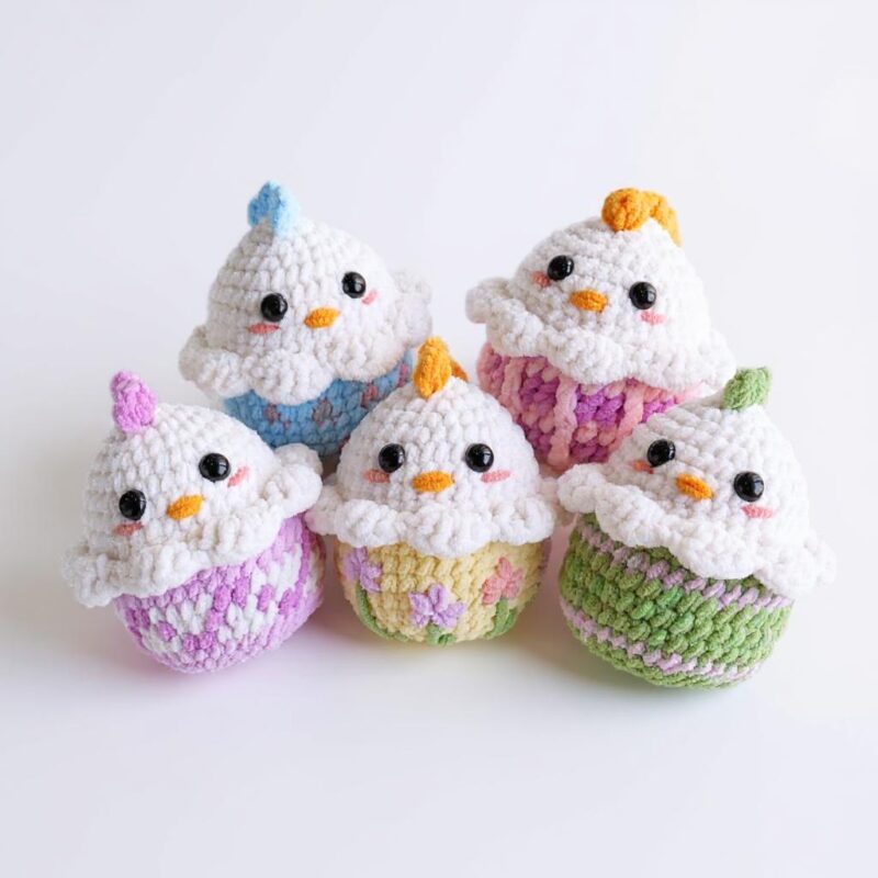 Chick in Egg Amigurumi Crochet Pattern Bundle - Whimsical DIY Stuffed Animal Toy - Instant Download PDF