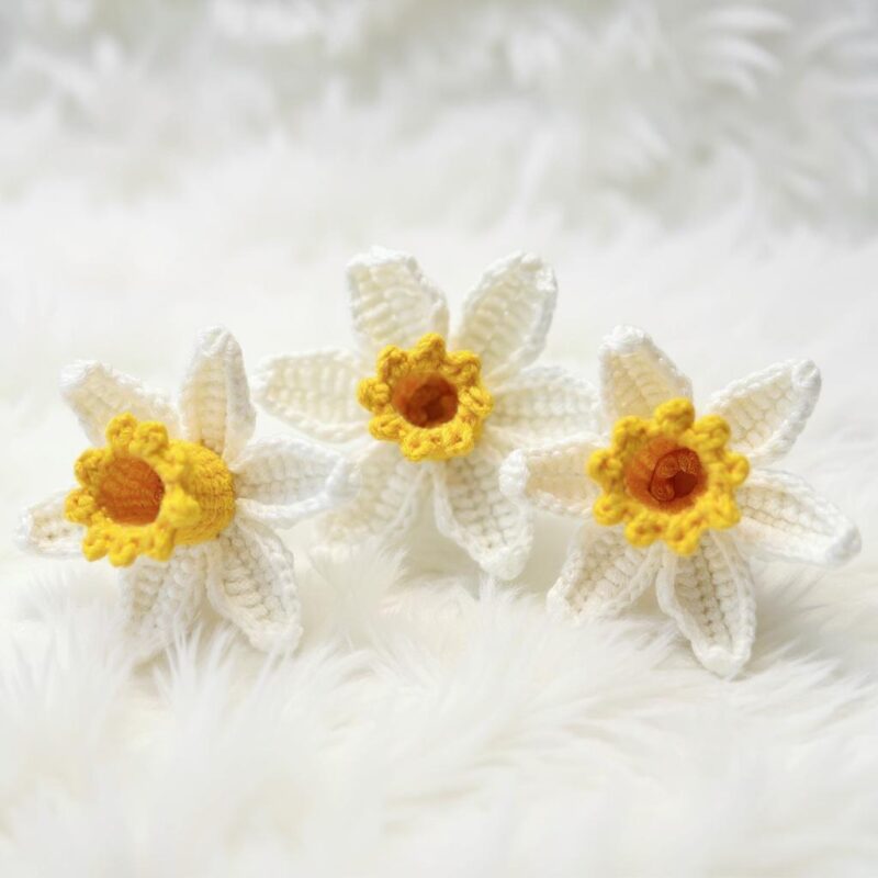 Daffodil Bouquet Amigurumi Crochet Pattern - Beautiful DIY Handmade Flower Decor - Instant Download PDF - Image 5