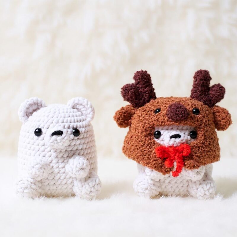 Winter Pals Bears Amigurumi Crochet Pattern - Adorable DIY Stuffed Animal Toy - Instant Download PDF - Image 4
