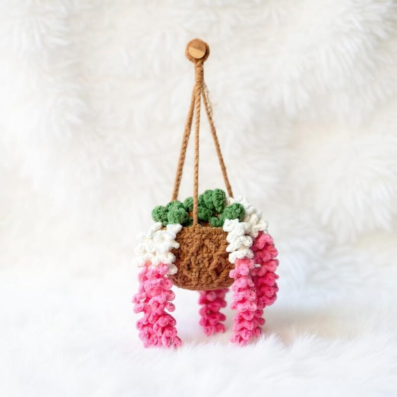 Wisteria Hanging Plant Amigurumi Crochet Pattern - Beautiful DIY Plant Decor - Instant Download PDF - Image 2
