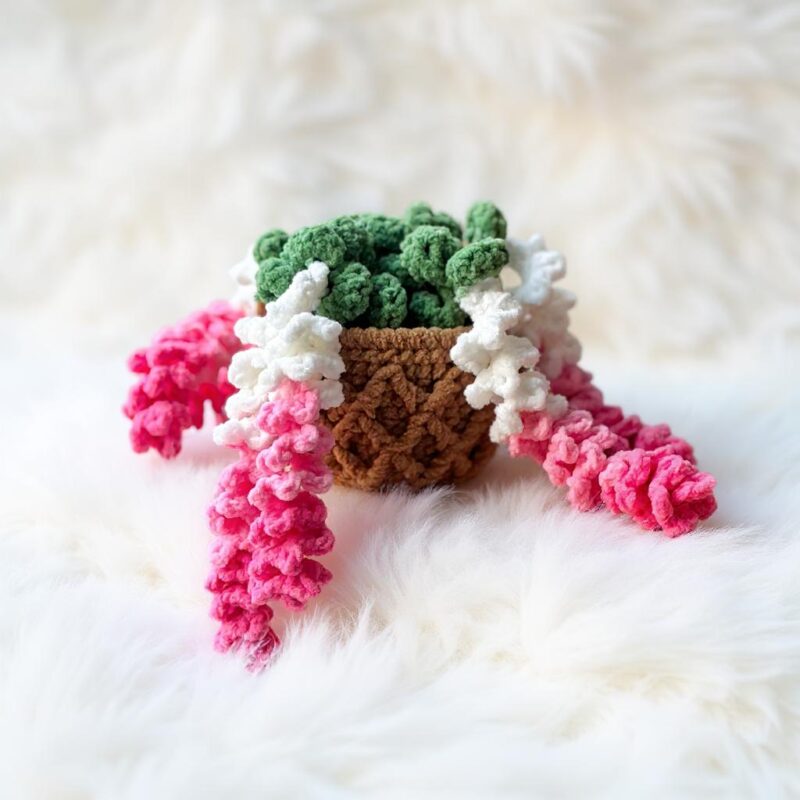 Wisteria Hanging Plant Amigurumi Crochet Pattern - Beautiful DIY Plant Decor - Instant Download PDF - Image 4