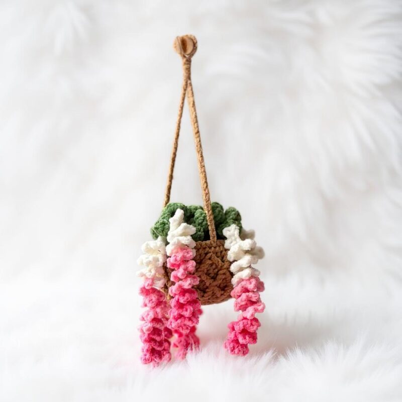 Wisteria Hanging Plant Amigurumi Crochet Pattern - Beautiful DIY Plant Decor - Instant Download PDF - Image 5