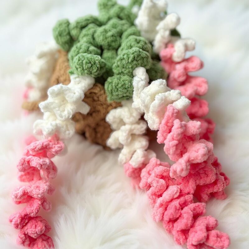 Wisteria Hanging Plant Amigurumi Crochet Pattern - Beautiful DIY Plant Decor - Instant Download PDF - Image 8