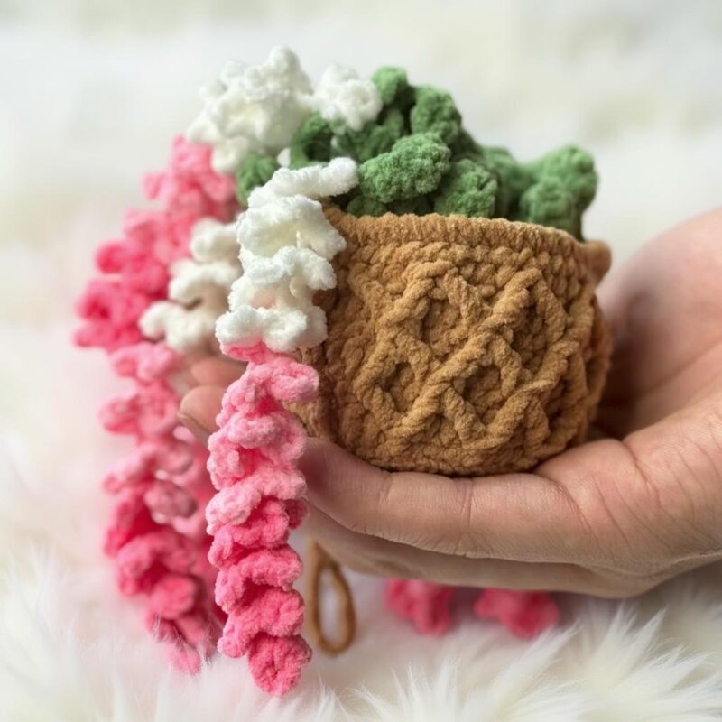 Wisteria Hanging Plant Amigurumi Crochet Pattern - Beautiful DIY Plant Decor - Instant Download PDF - Image 9