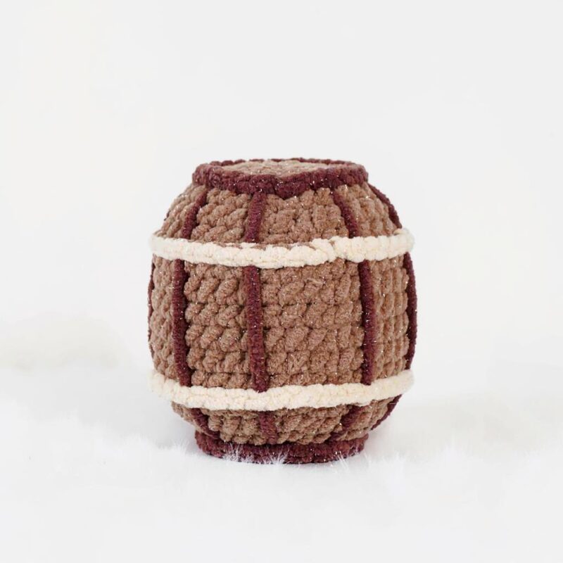 Wooden Barrel Amigurumi Crochet Pattern - Rustic DIY Plush Prop - Instant Download PDF - Image 2