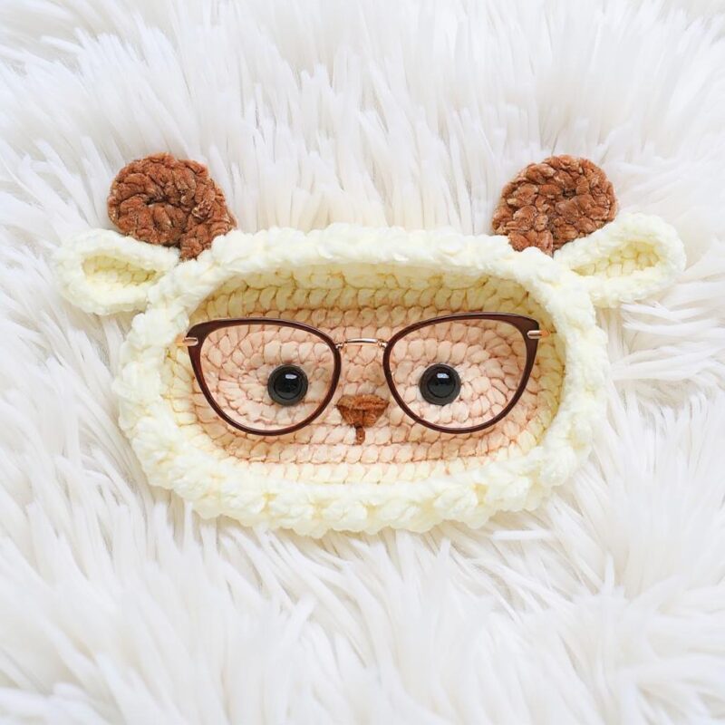 Woodland Animal Pencil Holder Amigurumi Crochet Pattern - Cute DIY Desk Organizer - Instant Download PDF - Image 4