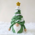 Christmas Tree Gnome Amigurumi Crochet Pattern - No-Sew - DIY Stuffed Toy - Instant Download PDF