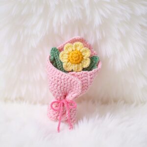 Daisy Flower Bouquet Amigurumi Crochet Pattern - Beautiful DIY Home Decor - Instant Download PDF