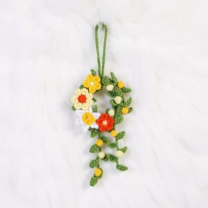 Sunny Floral Wreath Amigurumi Crochet Pattern - Charming - DIY Handmade Home Decor - Instant Download PDF