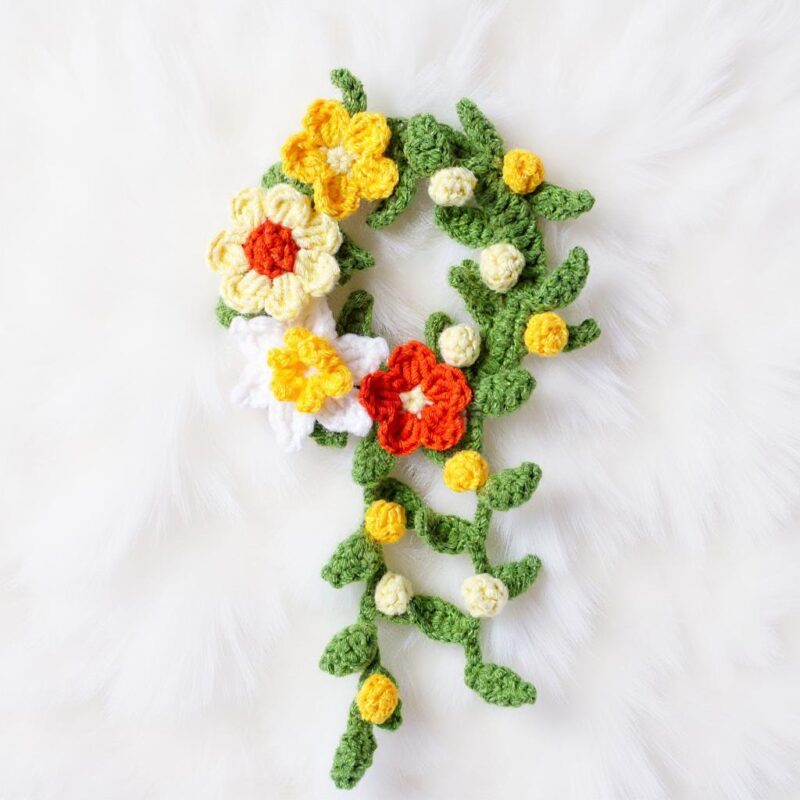 Sunny Floral Wreath Amigurumi Crochet Pattern - Charming - DIY Handmade Home Decor - Instant Download PDF - Image 3