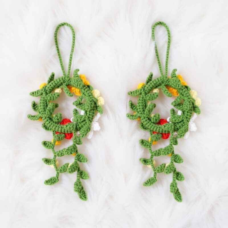 Sunny Floral Wreath Amigurumi Crochet Pattern - Charming - DIY Handmade Home Decor - Instant Download PDF - Image 5