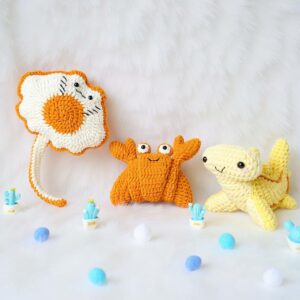 Yummy Critters Amigurumi Crochet Pattern Bundle - Adorable DIY Food Animal Toys - Instant Download PDF