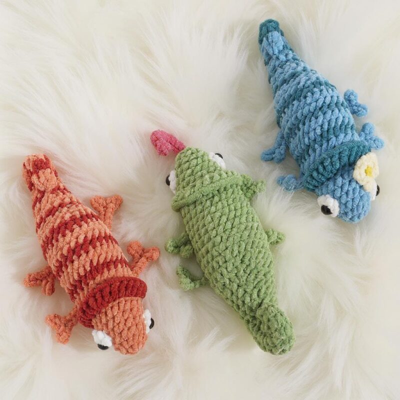 Ziggy the Gecko Amigurumi Crochet Pattern - Low-Sew - DIY Stuffed Animal Toy - Instant Download PDF - Image 3