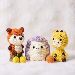 Zoo Animals Amigurumi Crochet Pattern Bundle - Adorable No-Sew - DIY Stuffed Toys - Instant Download PDF